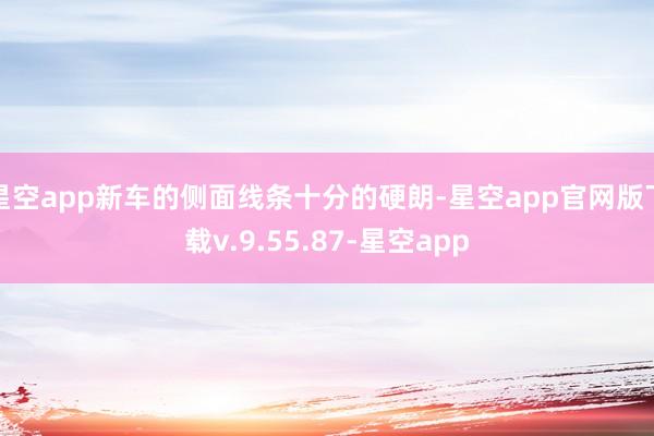 星空app新车的侧面线条十分的硬朗-星空app官网版下载v.9.55.87-星空app