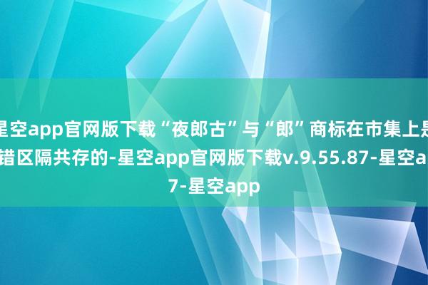 星空app官网版下载“夜郎古”与“郎”商标在市集上是不错区隔共存的-星空app官网版下载v.9.55.87-星空app