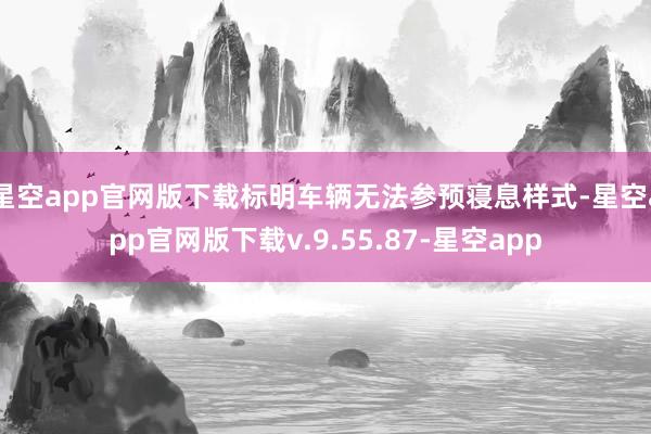 星空app官网版下载标明车辆无法参预寝息样式-星空app官网版下载v.9.55.87-星空app